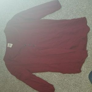 Red/maroon top